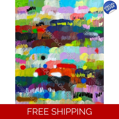 Colourful Abstract Countryside 5325